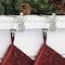 Original MantleClip&#xAE; Silver Snowman Icons Stocking Holders, 2ct.